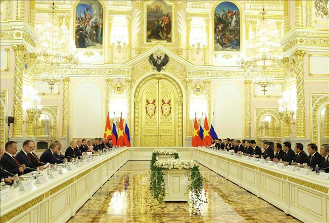 Tổng Bí thư, Chủ tịch nước Tô Lâm hội đàm với Tổng thống Liên bang Nga Vladimir Putin